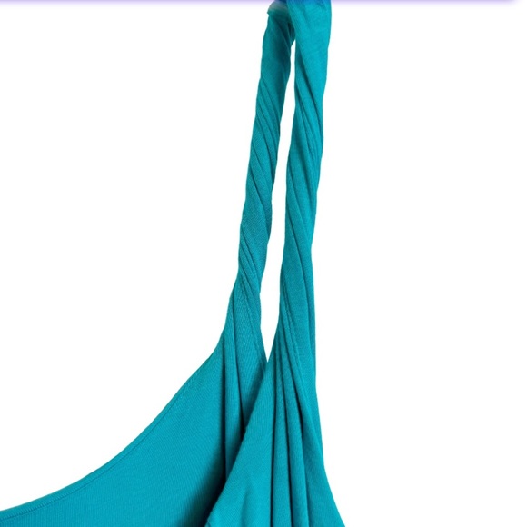 LOFT Turquoise Sleeveless Maxi Dress - Picture 7 of 14